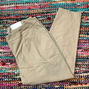 Mid-rise Khaki dress pants from Cato Fashions